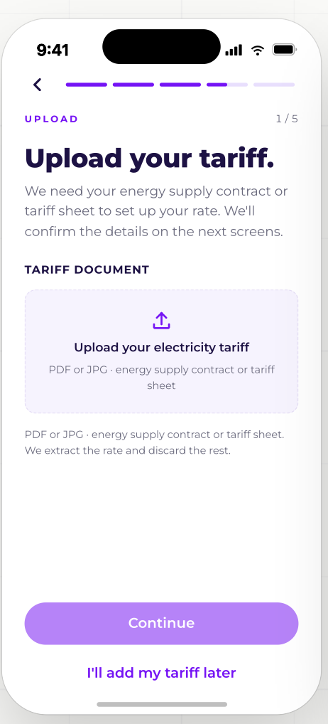 LOCIO App, Tarif-Upload
